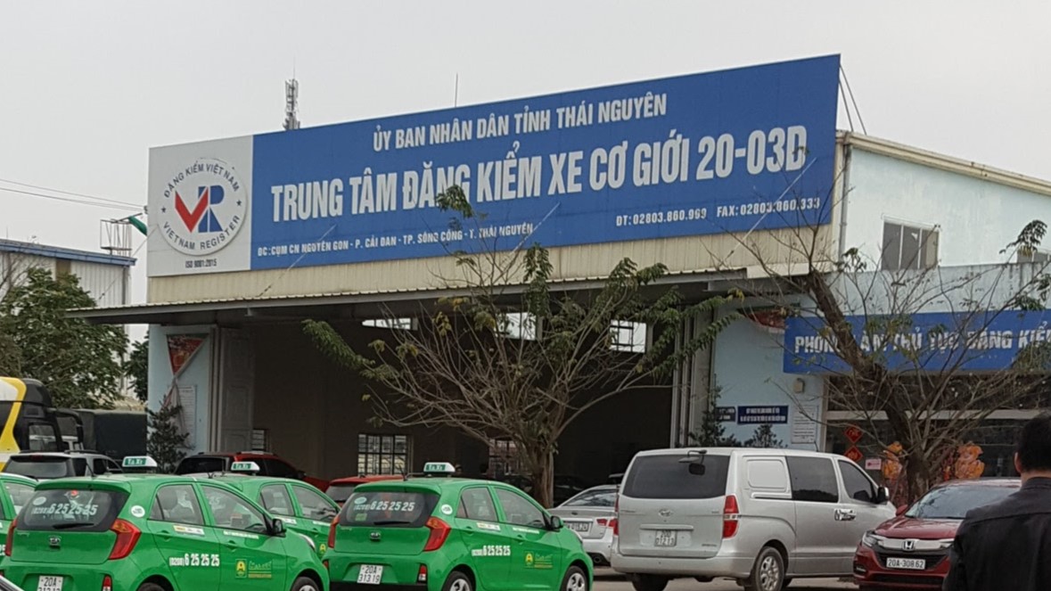 Thái Nguyên: Trạm sạc VinFast - Trạm đăng kiểm 2003D